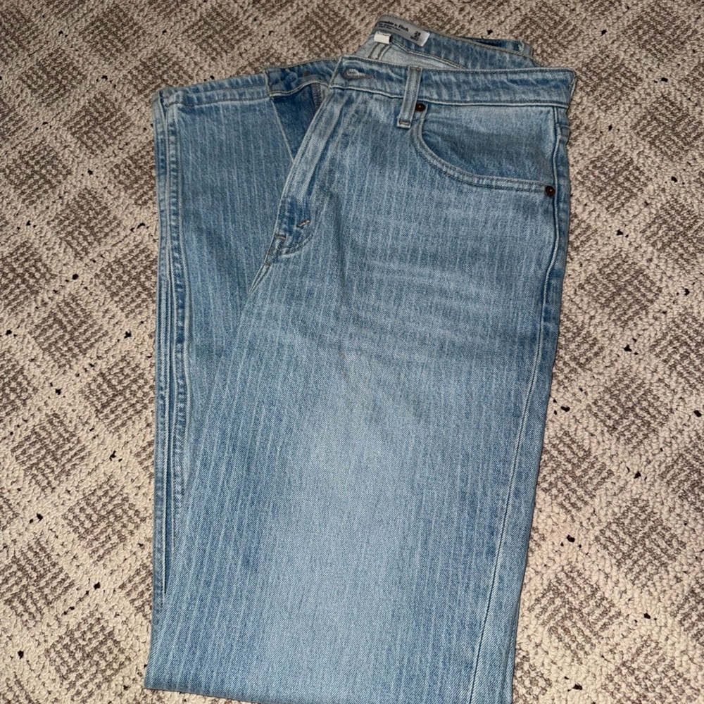 Abercrombie & Fitch Women's High Rise Light Blue Jeans